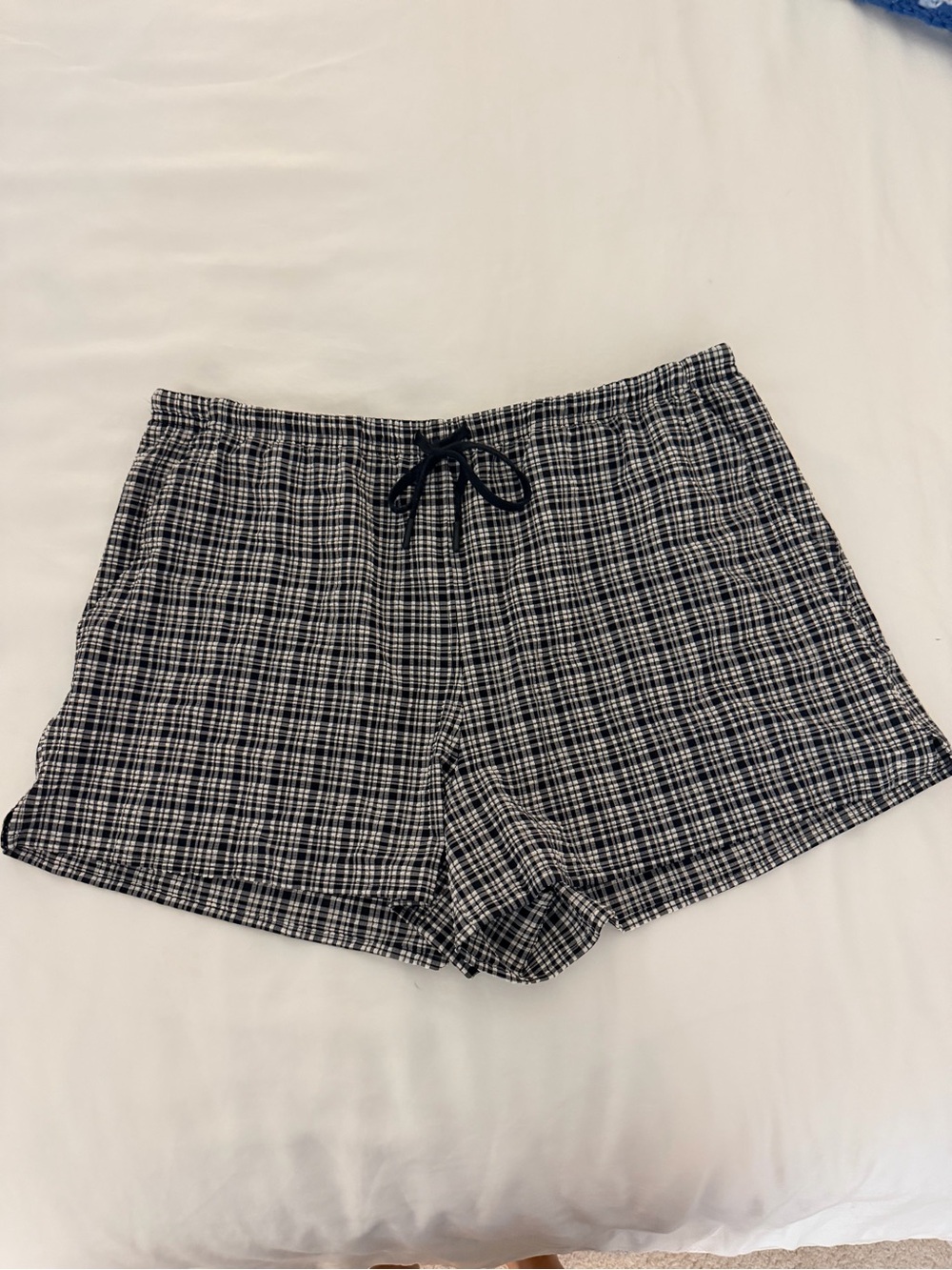 Lululemon Seersucker Check Mid-Rise Pull On 3” shorts women’s XL - Picture 8 of 12